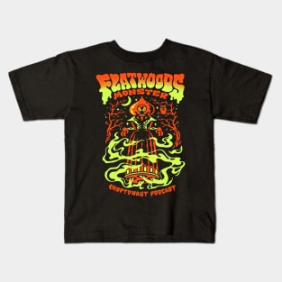 Flatwoods Monster X Cryptonaut Podcast - Designed by Jordan Hershberger Kids T-Shirt